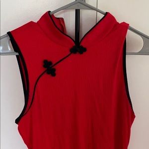 Red Tank Bodysuit